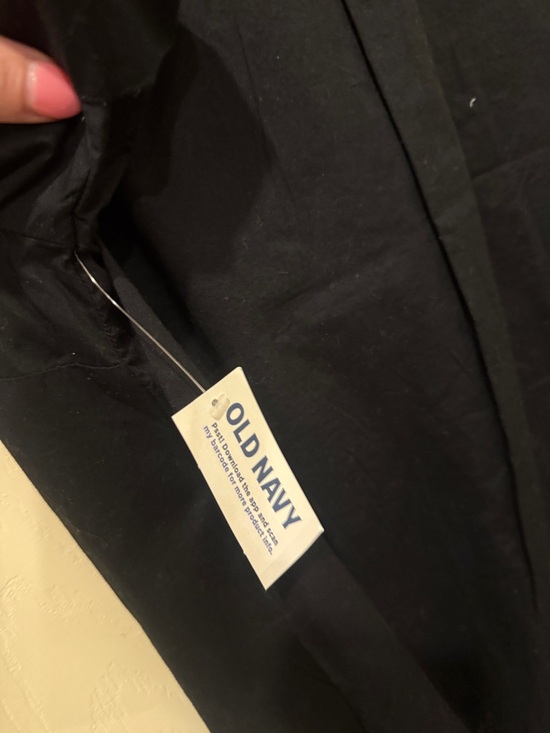 Old Navy NWT black button down mini dress, medium - Picture 7 of 8